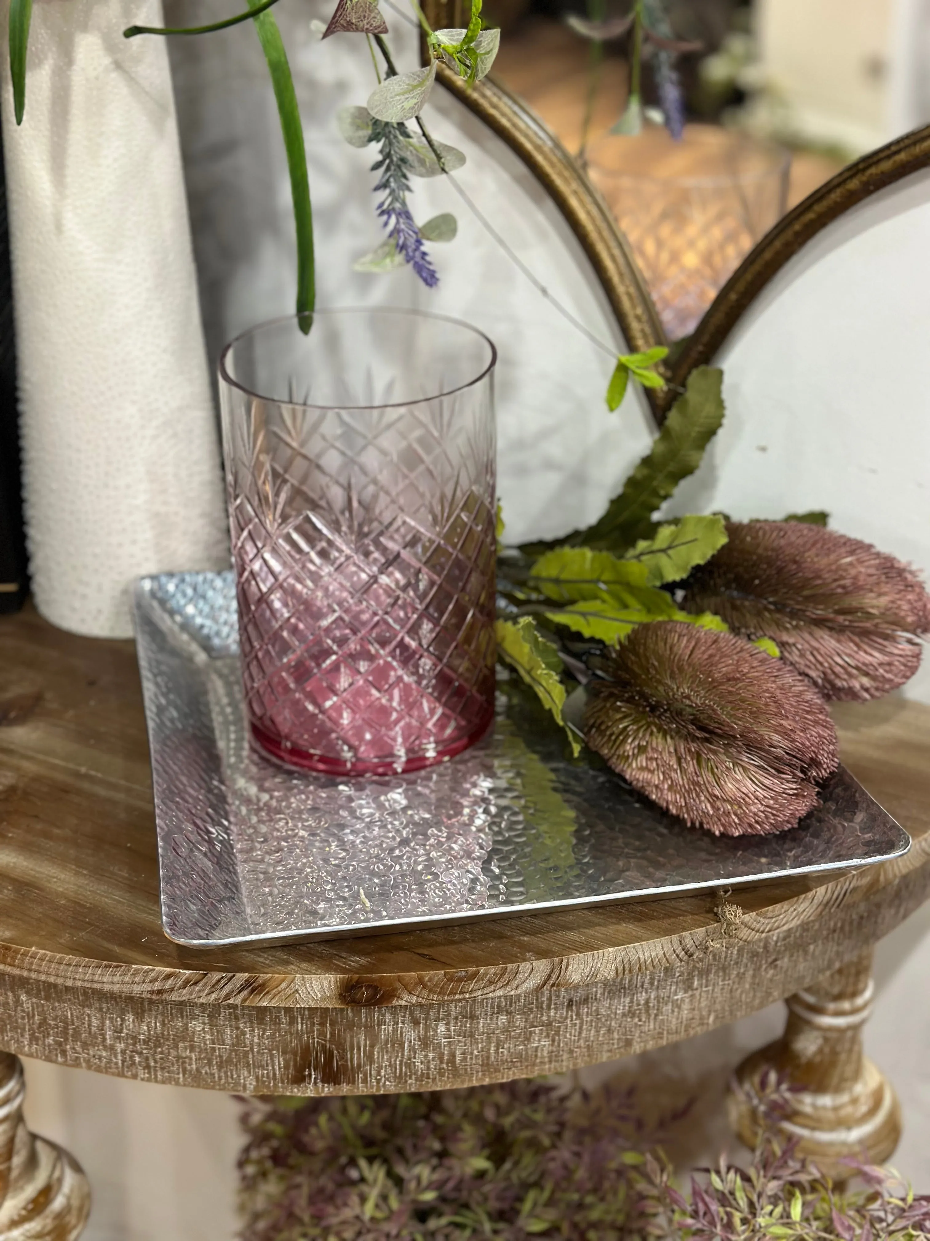 12" Silver Square Tray