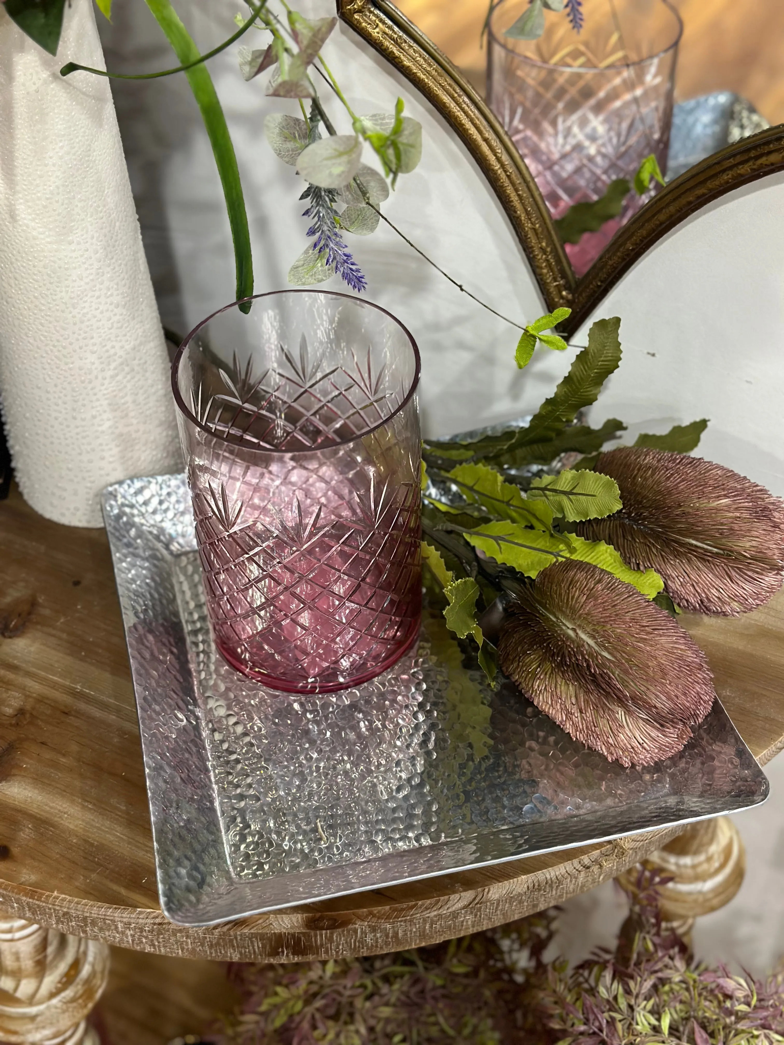 12" Silver Square Tray