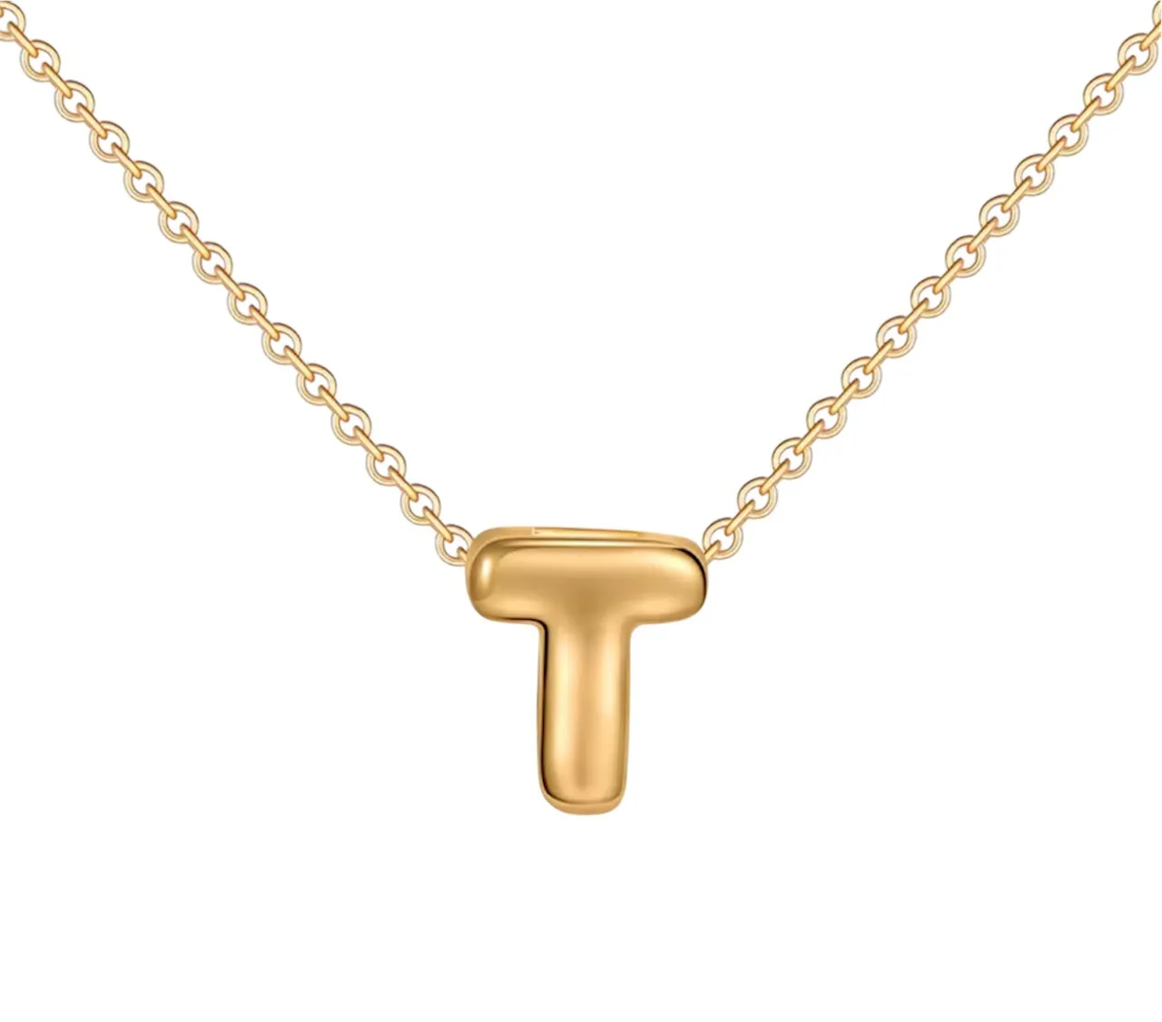 18K Gold Bubble Initials