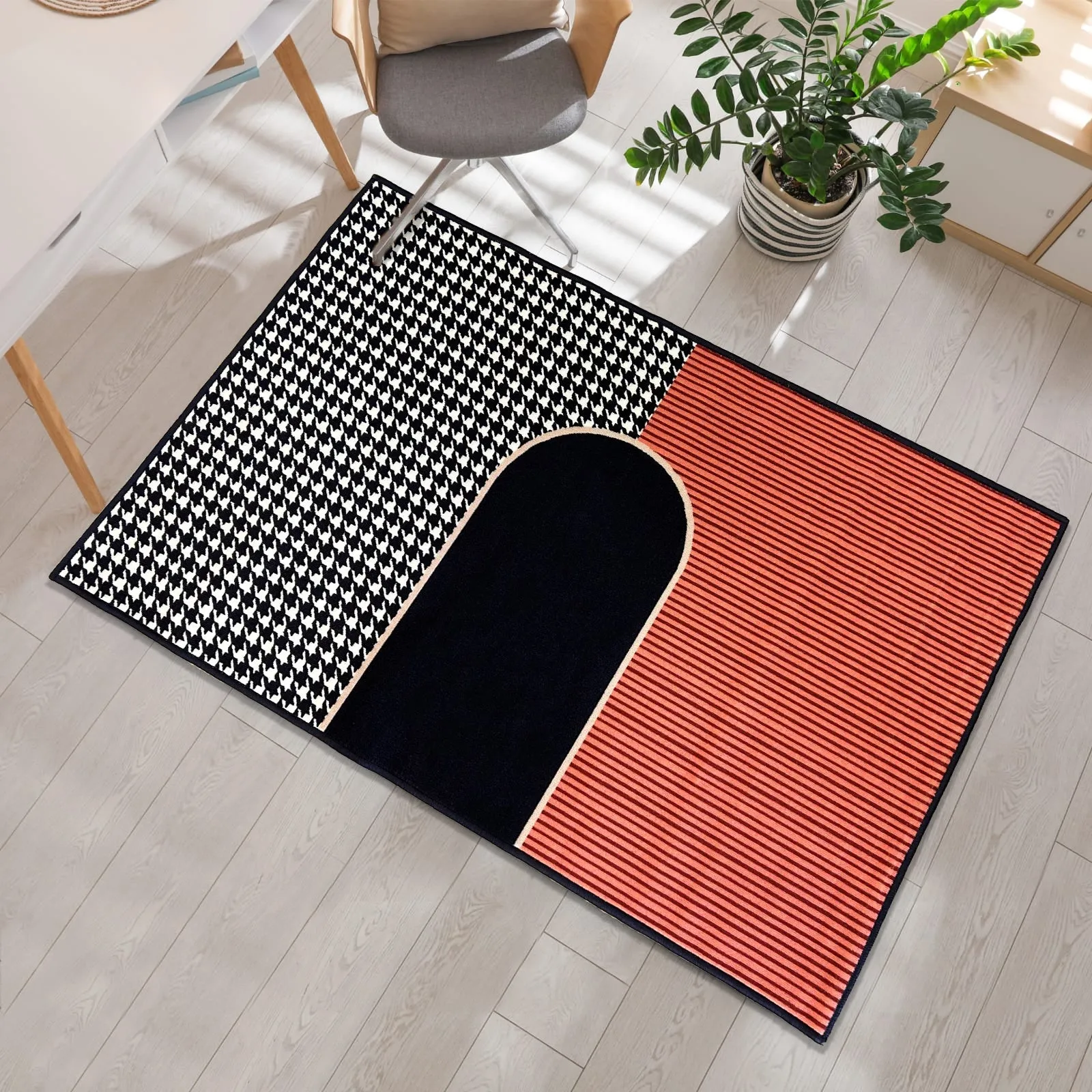 3D Digital Printed Carpet,  Bath/Door with Anti Slip Backing - DR1027