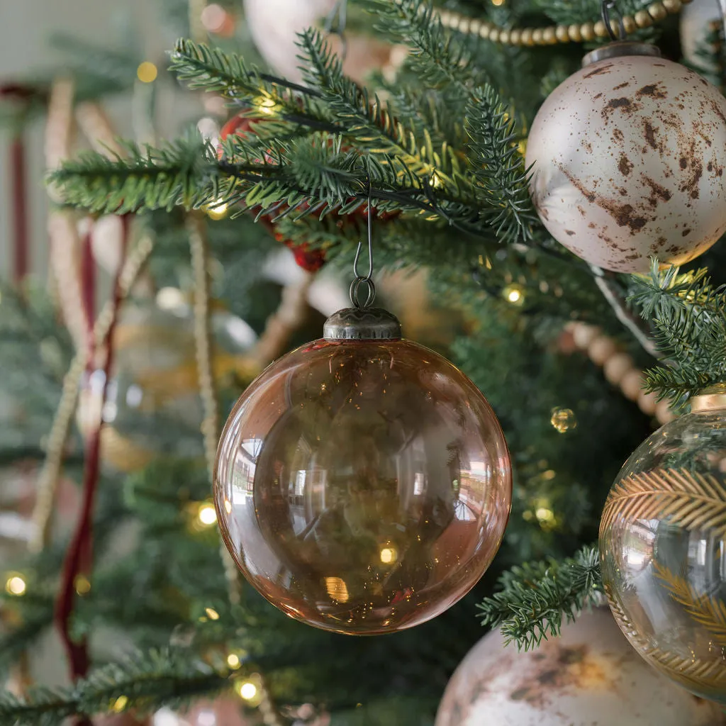 5" Mercury Marble Glass Ornament