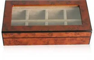 8 Pair Wooden (Elm Burl) Storage Box
