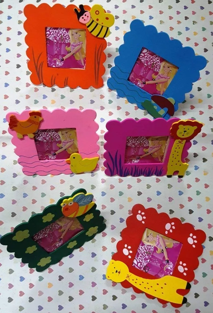 ABAJ Totam Wooden Animal Design Photo Frame - Set of 6