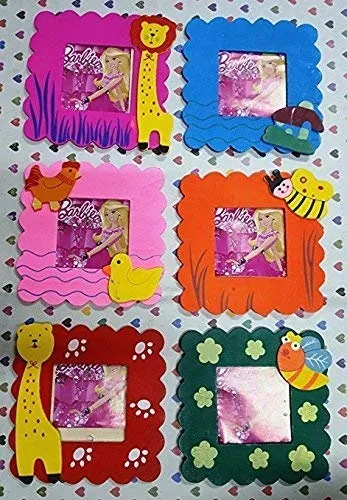 ABAJ Totam Wooden Animal Design Photo Frame - Set of 6