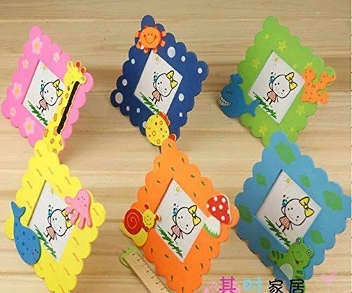 ABAJ Totam Wooden Animal Design Photo Frame - Set of 6