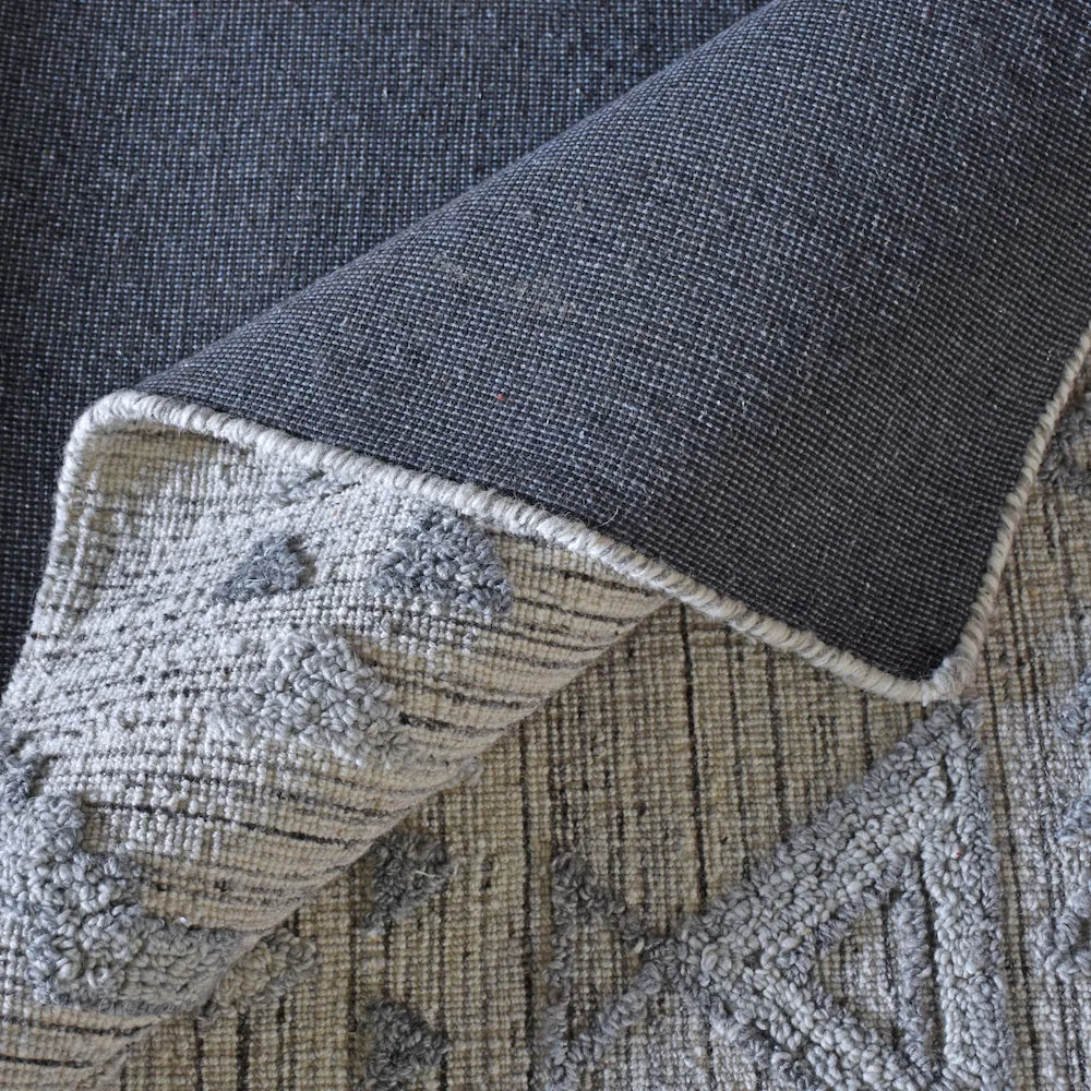 Apichu Modern Grey Tribal Rug
