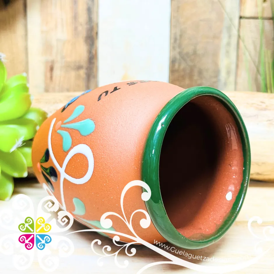 Aqui Tiene tu Regalo Cantarito - Dichos Cantarito - Single Clay Cantarito