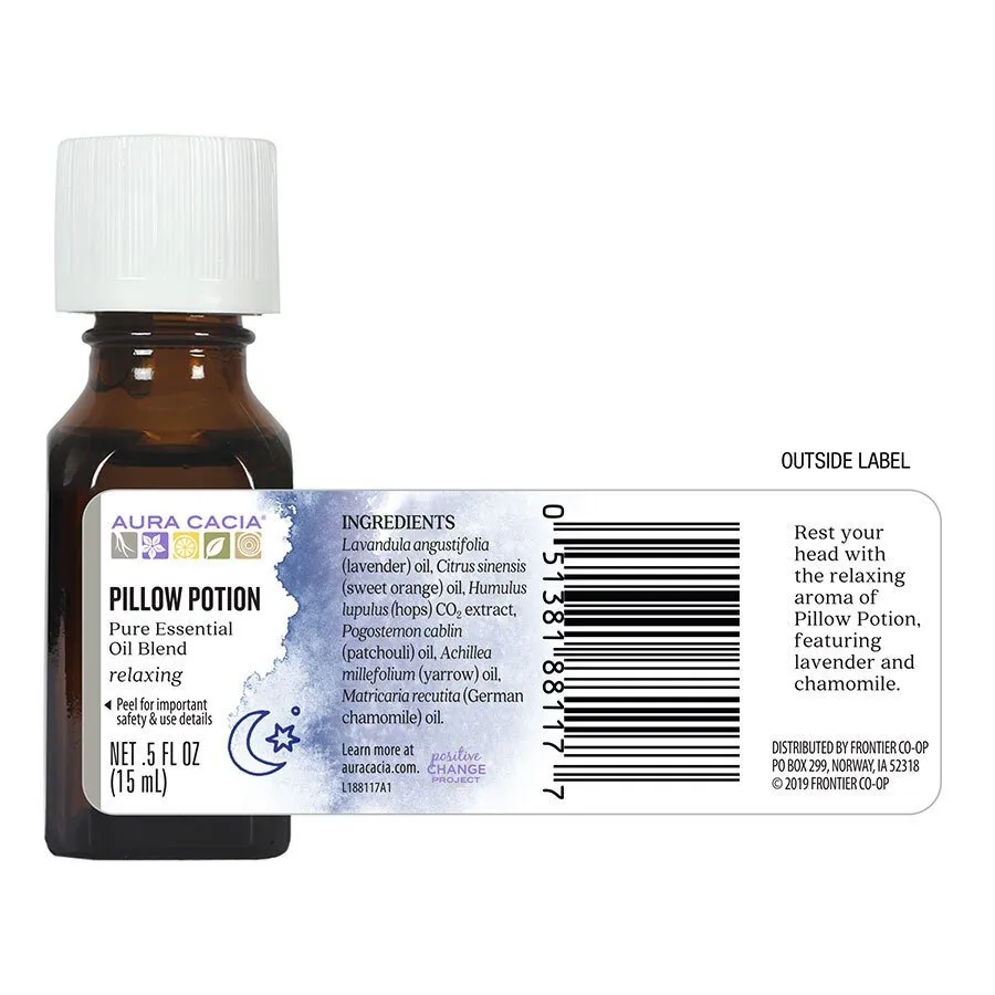 Aura Cacia Pillow Potion Essential Oil 0.5 oz Oil