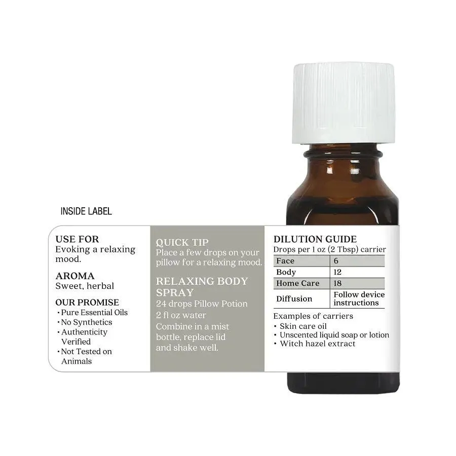 Aura Cacia Pillow Potion Essential Oil 0.5 oz Oil