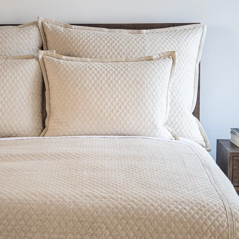 Basketweave Quilted Silk Coverlets by Ann Gish