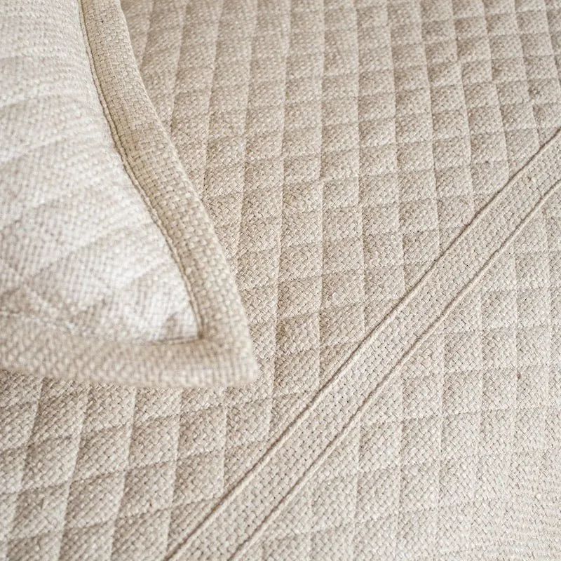 Basketweave Quilted Silk Coverlets by Ann Gish
