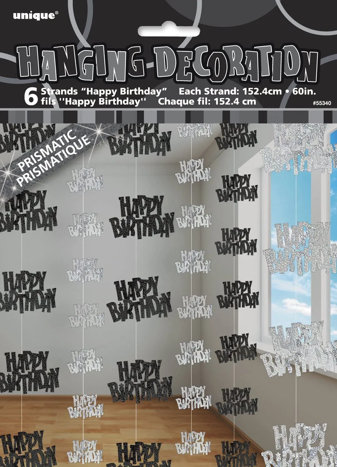 Birthday Glitz Strings - Black