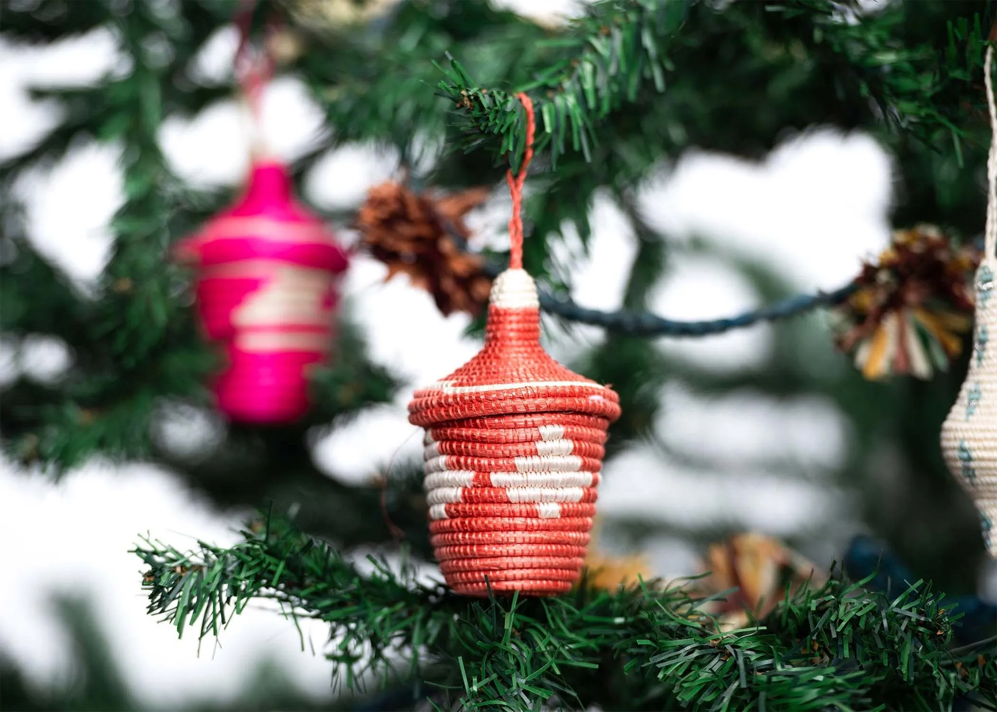 Boho Holiday Ornaments Set of Three