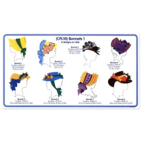 Bonnets 1 Embroidery CD by Cactus Punch