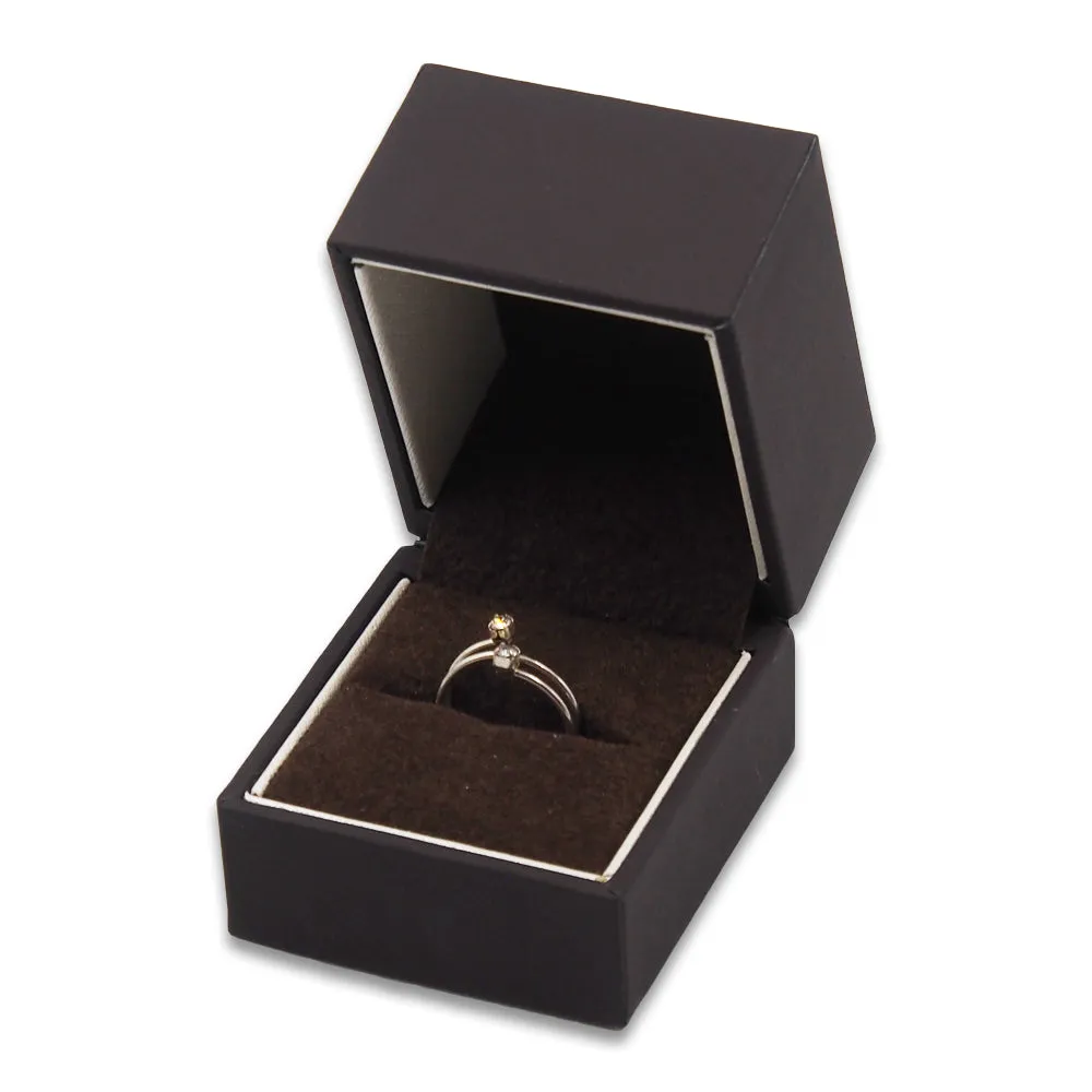 Brown Elegant Matte Boxes with Reversible Inserts