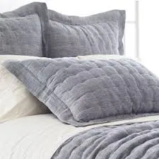 Brussels Quilted Sham - Indigo