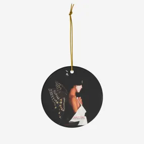 Butterfly Woman Ceramic Ornament