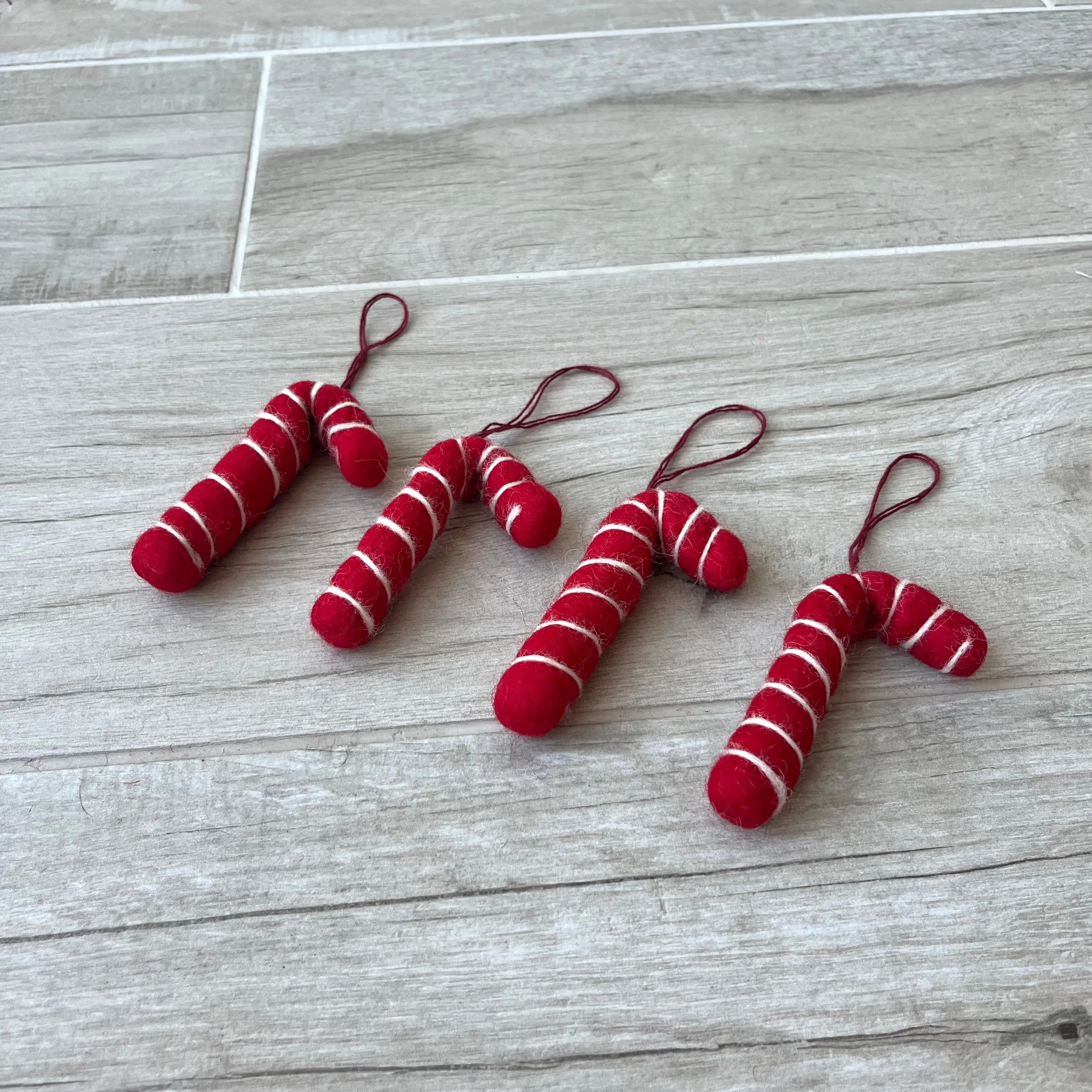 Candy Cane Felt Decoration