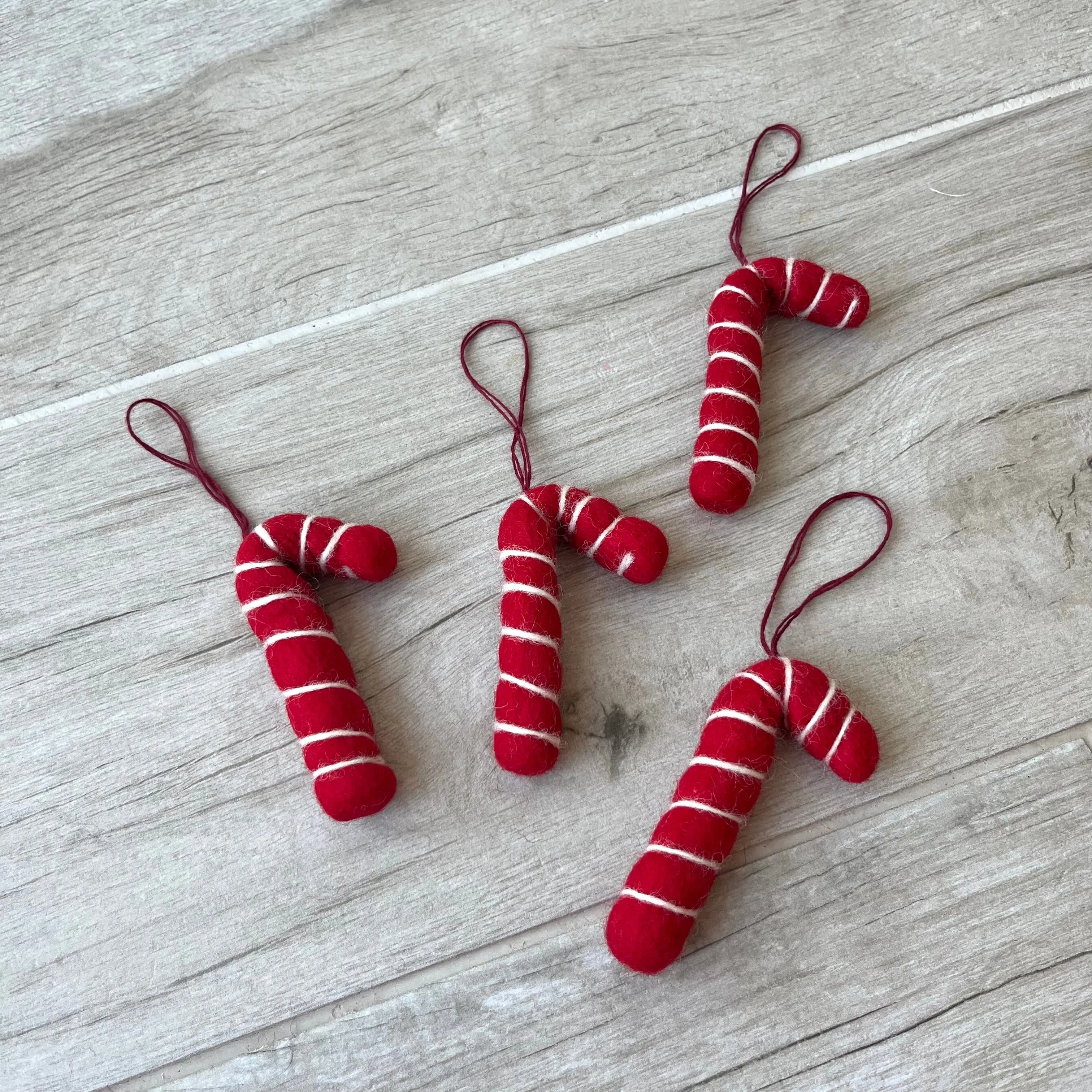 Candy Cane Felt Decoration