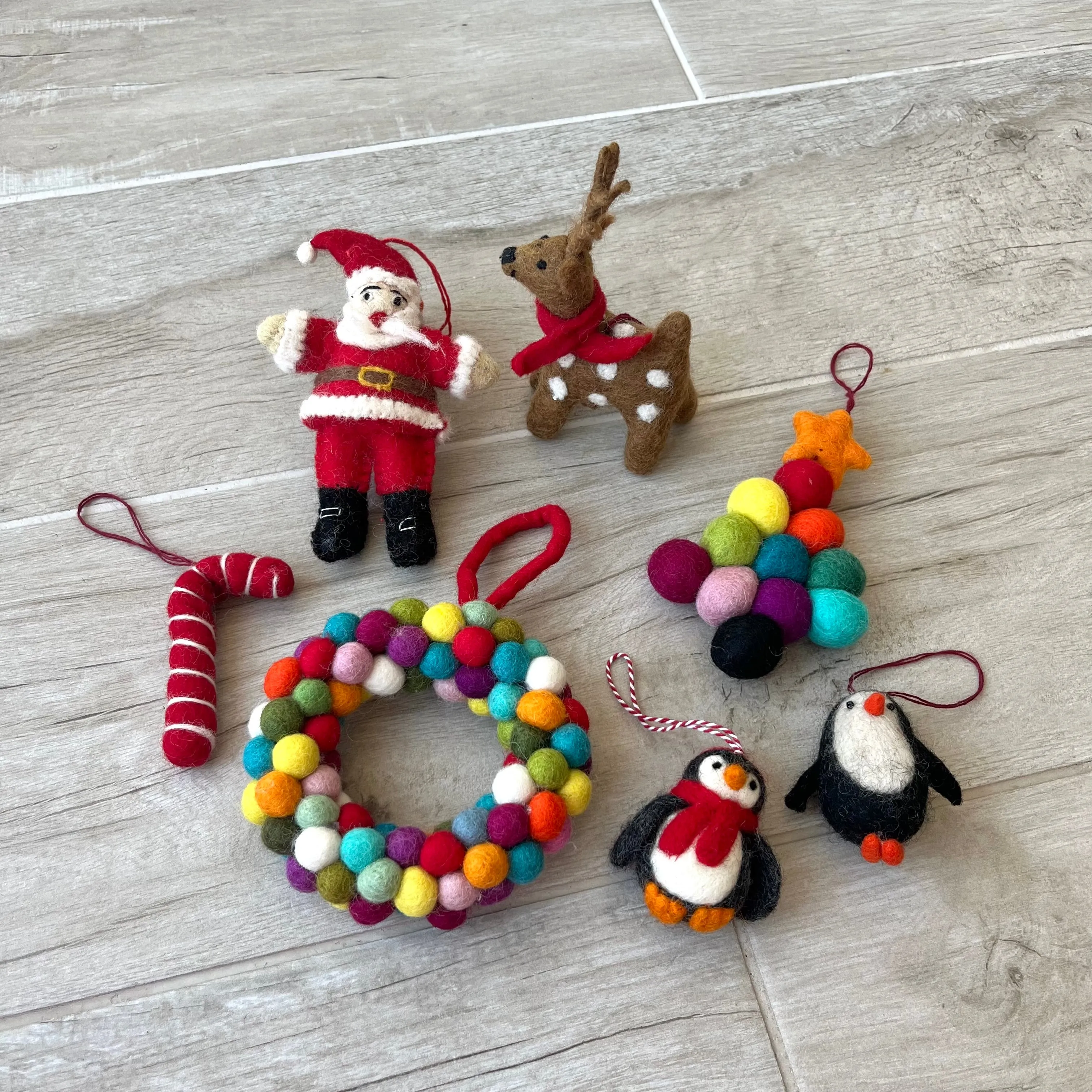 Candy Cane Felt Decoration