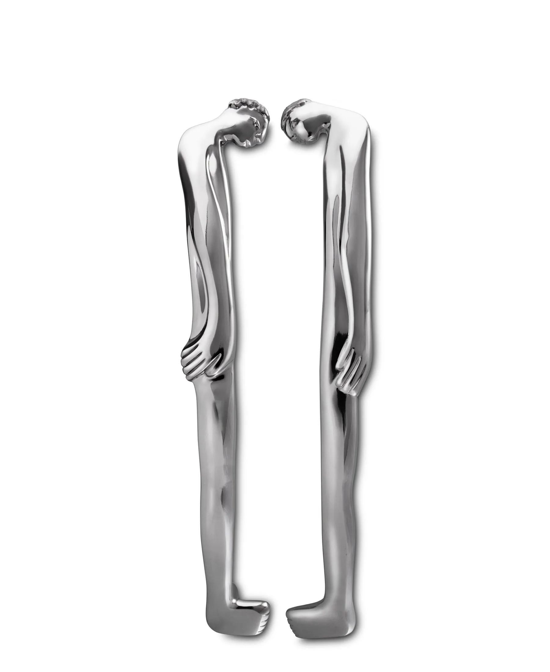 Carrol Boyes Large Hand Sculptured Door Handles - Silver