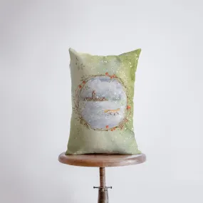 Christmas Fox Snow Scene Pillow cover | Merry Christmas | Christmas