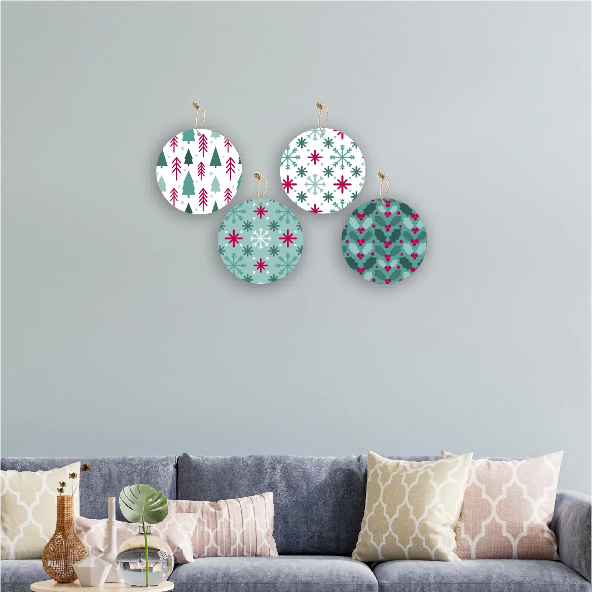 Christmas Theme Printed Wall Hanging Home Decorations House Bedroom Living Room