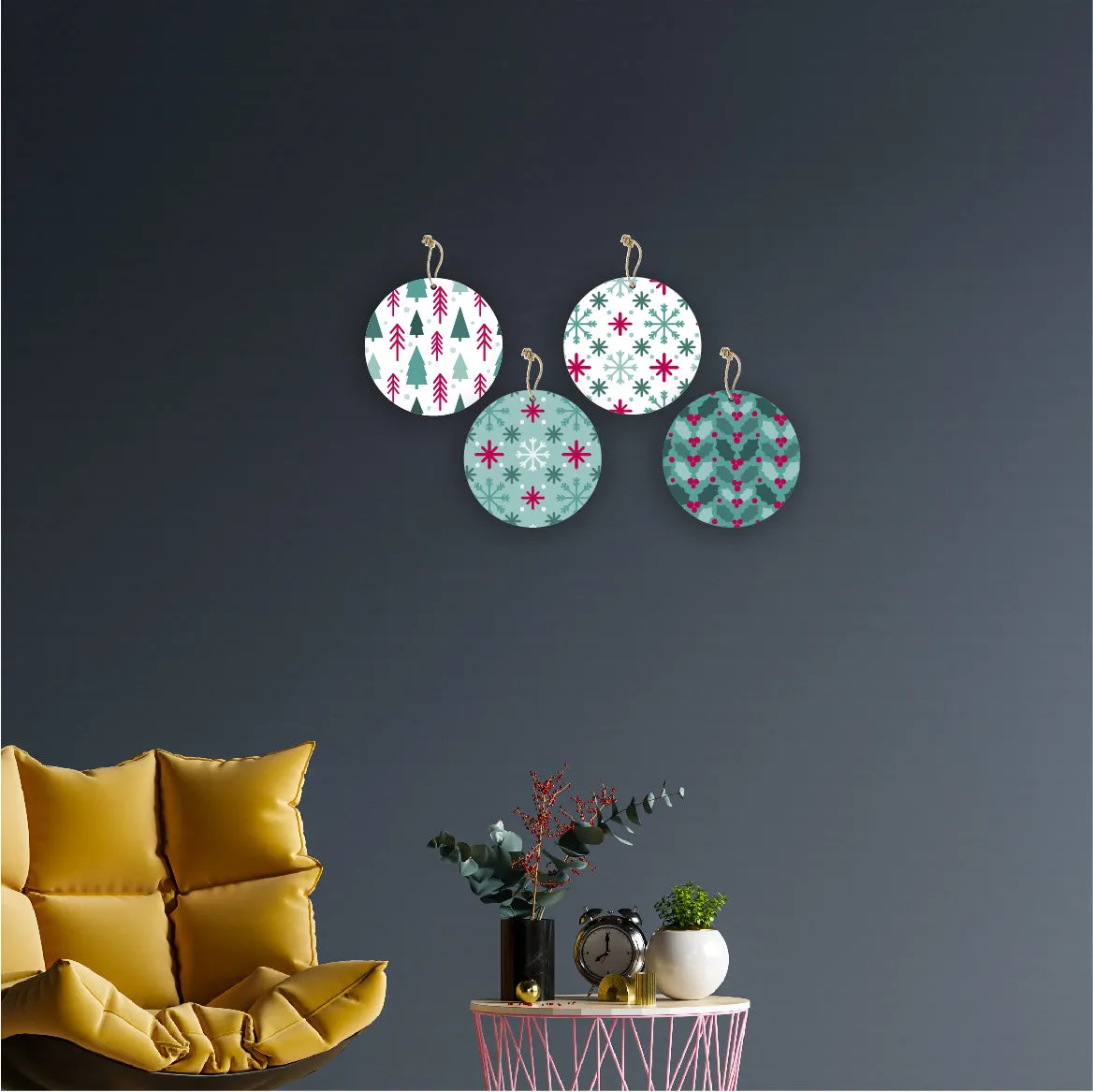 Christmas Theme Printed Wall Hanging Home Decorations House Bedroom Living Room