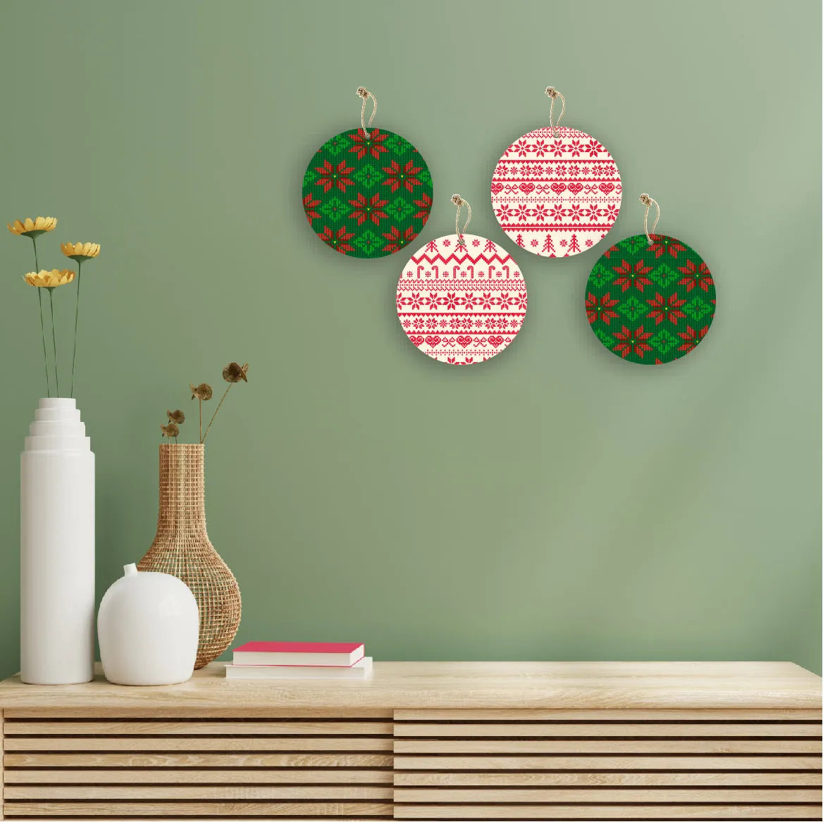 Christmas Theme Printed Wall Hanging Home Decorations House Bedroom Living Room