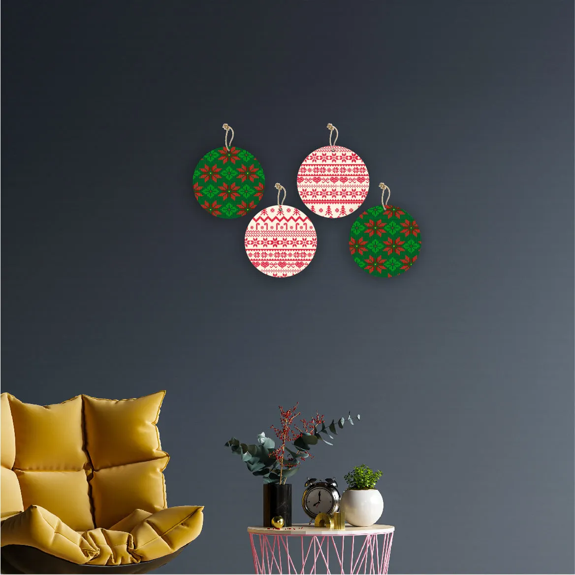 Christmas Theme Printed Wall Hanging Home Decorations House Bedroom Living Room