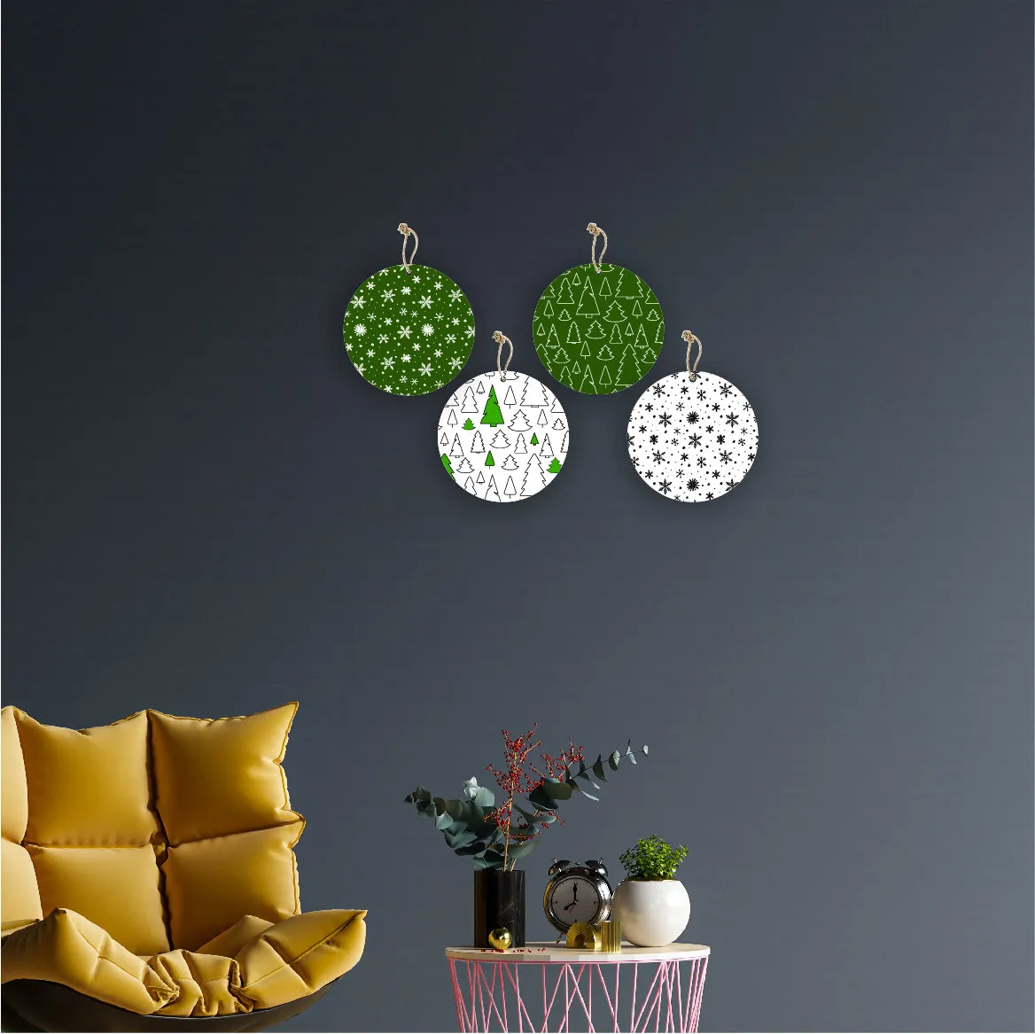 Christmas Theme Printed Wall Hanging Home Decorations House Bedroom Living Room