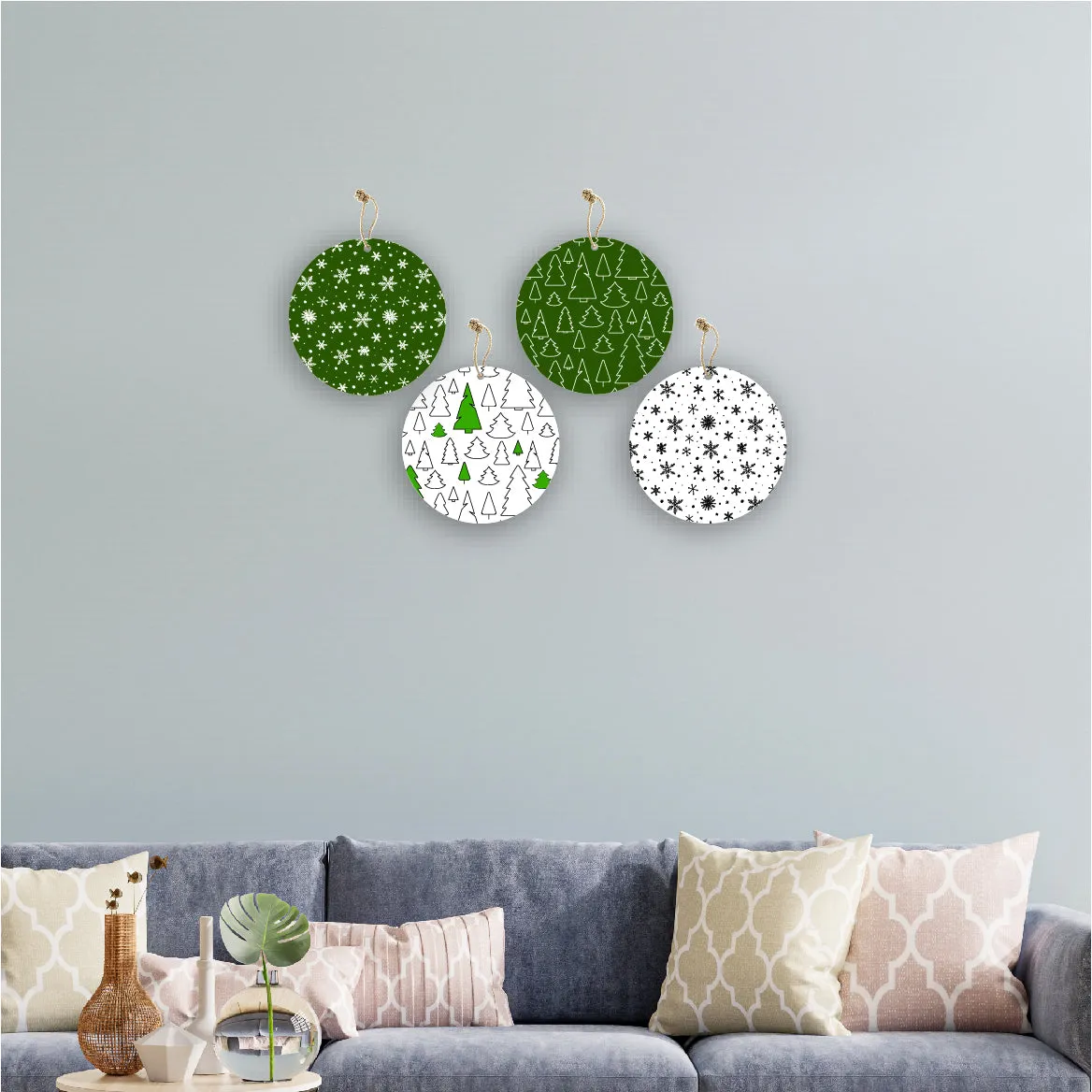 Christmas Theme Printed Wall Hanging Home Decorations House Bedroom Living Room