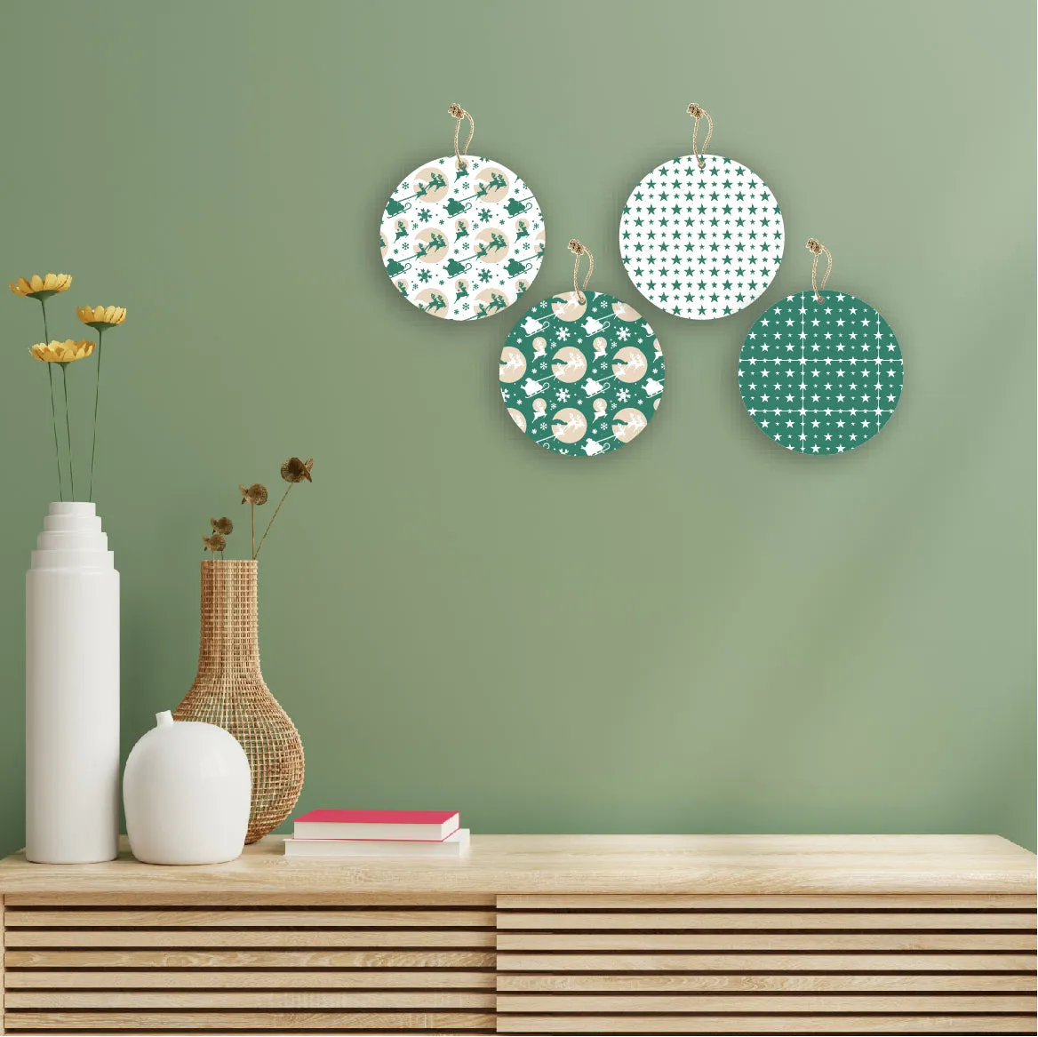 Christmas Theme Wall Hanging for Home Decorations House Living Room