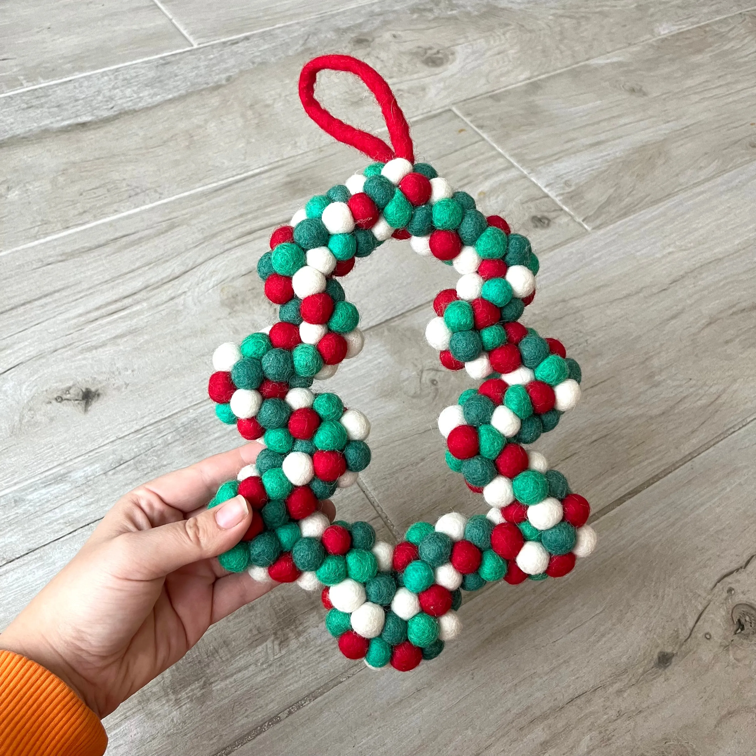 Christmas Tree Felt Wreath