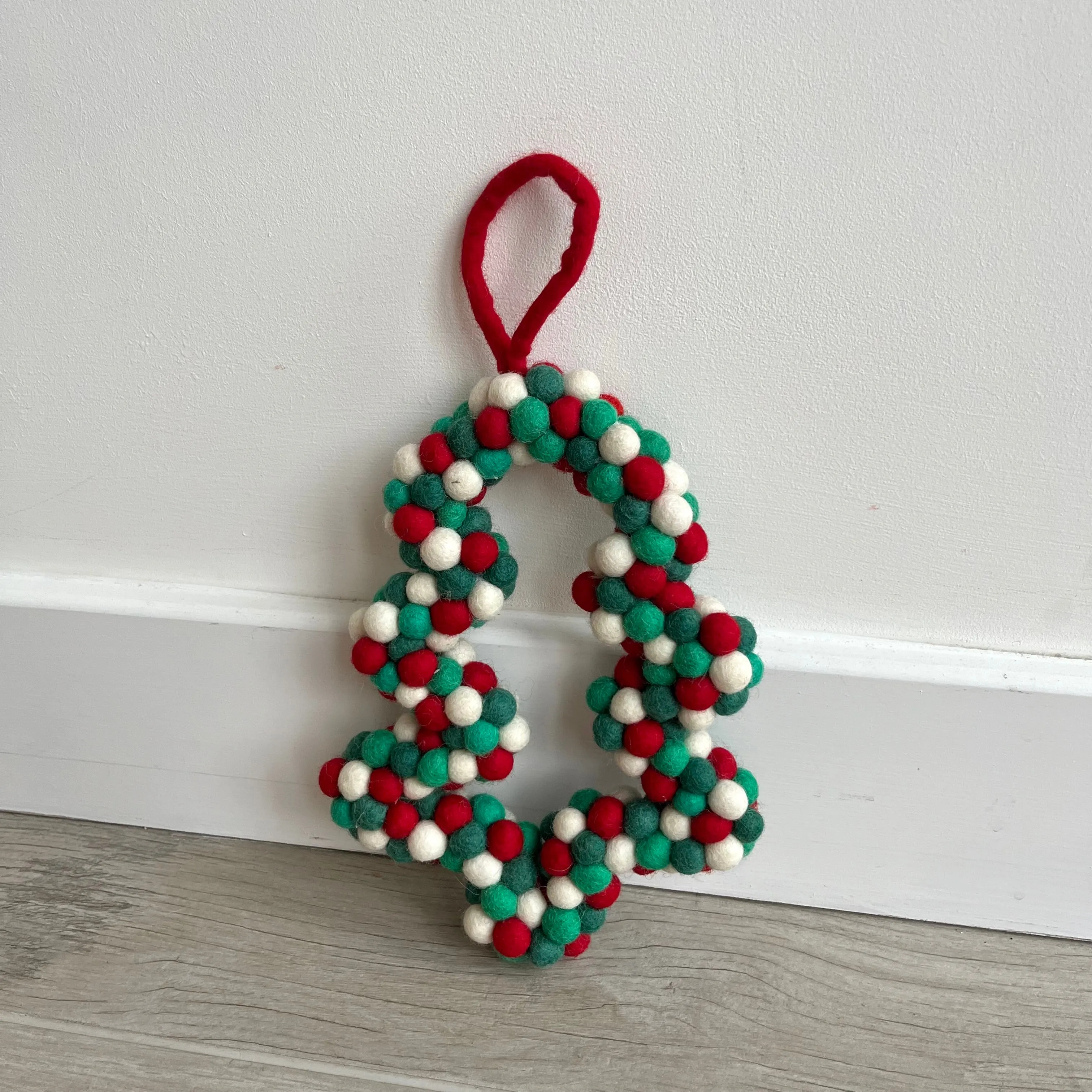 Christmas Tree Felt Wreath