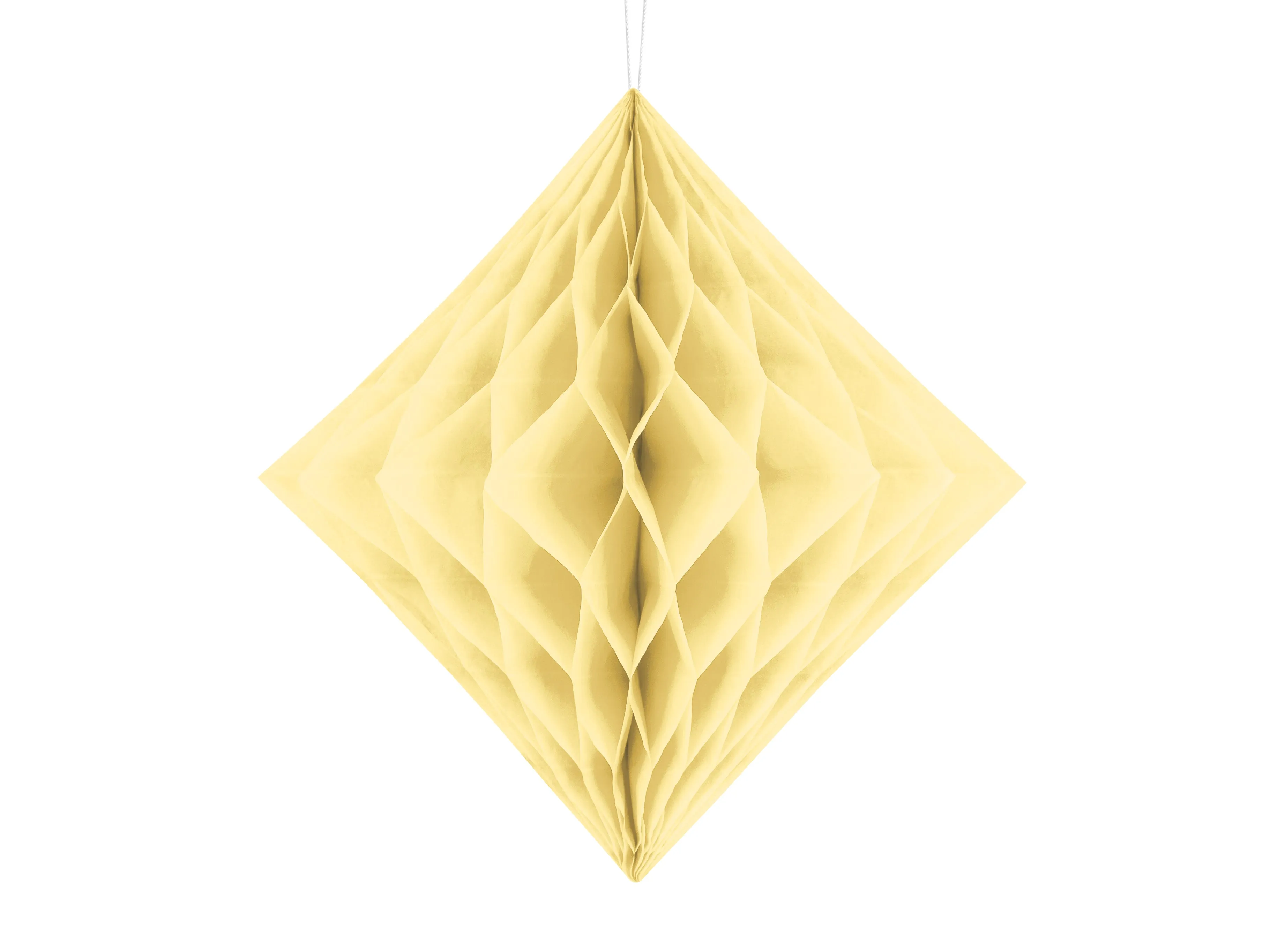 Cream Honeycomb Diamond Decoration 30cm