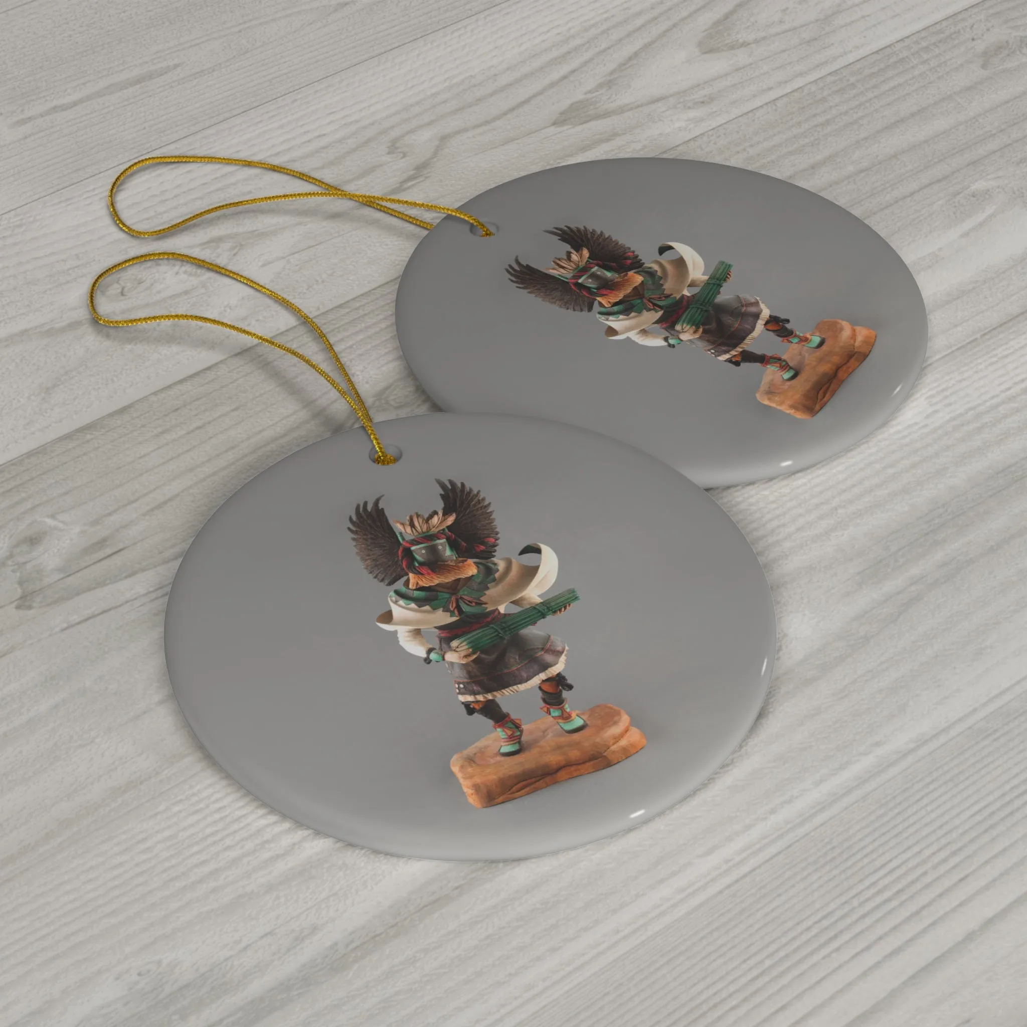 Crow Mother Ceramic Ornament