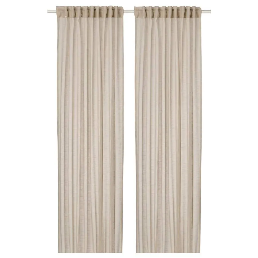 Curtains Ikea Hallebracka 145X250 2 pcs, beige