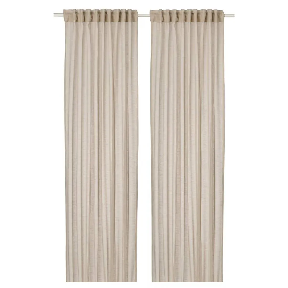 Curtains Ikea Hallebracka 145X250 2 pcs, light beige