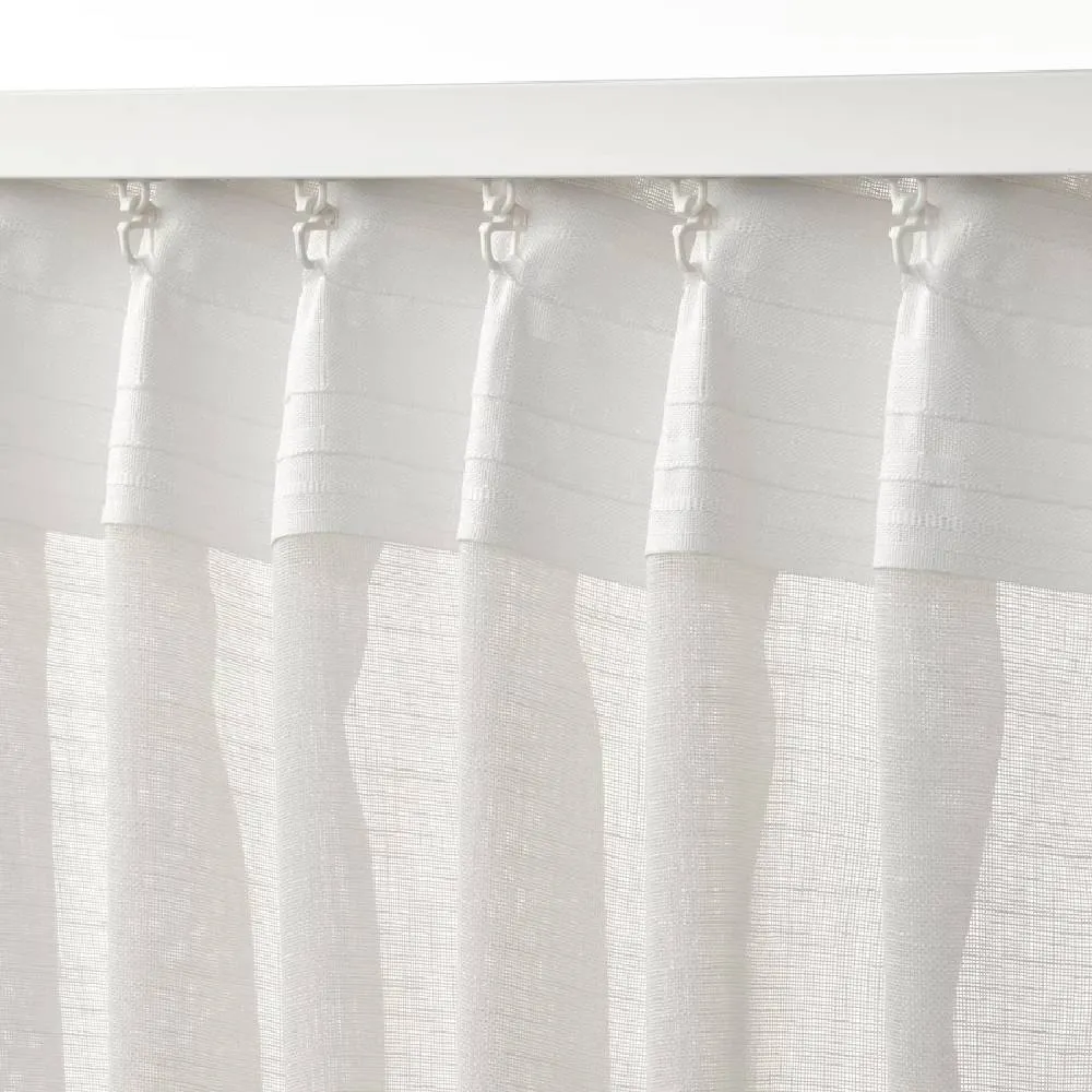 Ikea Hallebracka White Curtains, 145x250 cm, Pack of 2