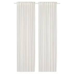 Ikea Hallebracka White Curtains, 145x250 cm, Pack of 2