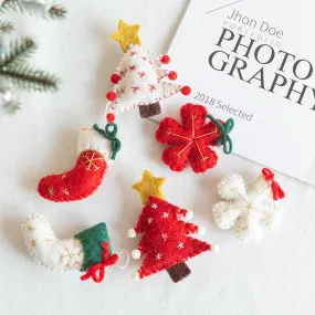 Cute Felted Christmas Ornaments