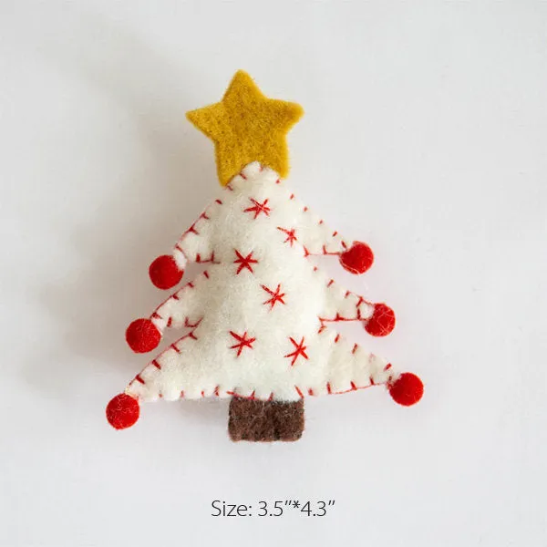 Cute Felted Christmas Ornaments