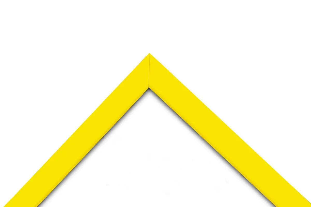 E-Art Synthetic Wood, unbreakable Plexi Glass and Mdf Yellow Color Table Top/Wall Hanging Photo Frames (6x8 inch)-pack of 2