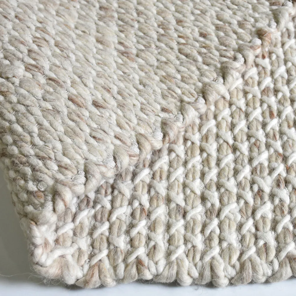 Edmond Beige Wool Rug