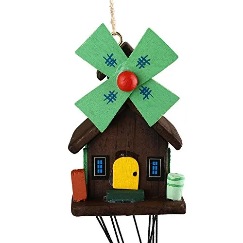 FASHIONMYDAY Fashion My Day® Windmill Amazing Fengshui Lucky Wind Chime Church Bell Hanging Decor 4 Tubes | Home & Garden | Yard, Garden & Outdoor Living | Garden | Wind Chimes