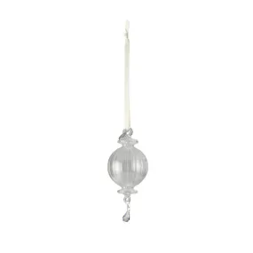 Genuine bauble H14 cm. clear