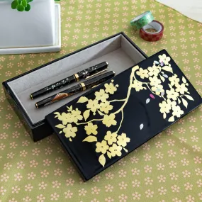 Gold Leaf Sakura Pen Box