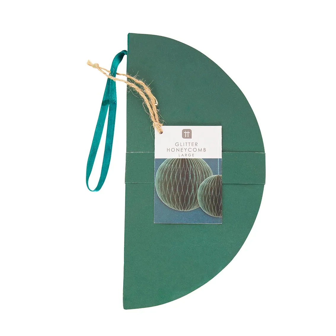 Green Glitter Honeycomb Ball Decoration 23cm