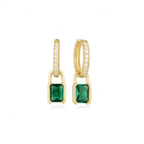 Green Zirconia Roccanova Earrings SJ-E42252-GCZ-YG